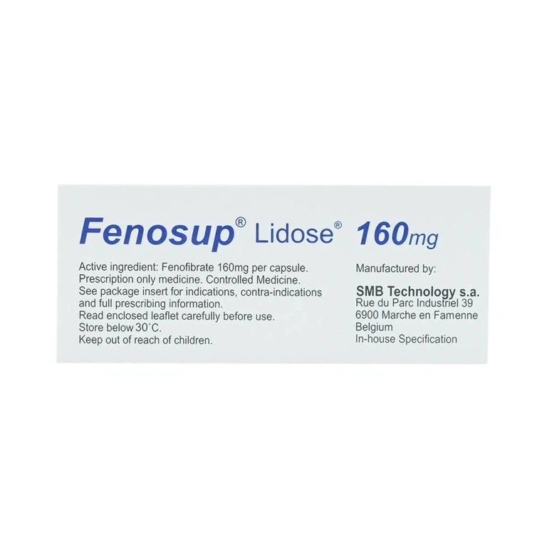 Thuốc Fenosup Hyphens điều trị cholesterol máu và triglycerid máu cao (3 vỉ x 10 viên)