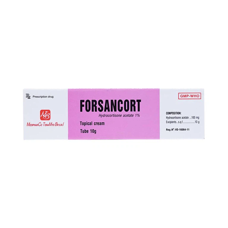 Kem bôi da Forsancort Medipharco điều trị viêm da tiếp xúc (10g)