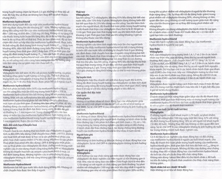 Thuốc Galvus Met 50mg/1000mg Novartis hỗ trợ điều trị đái tháo đường típ 2 (6 vỉ x 10 viên)