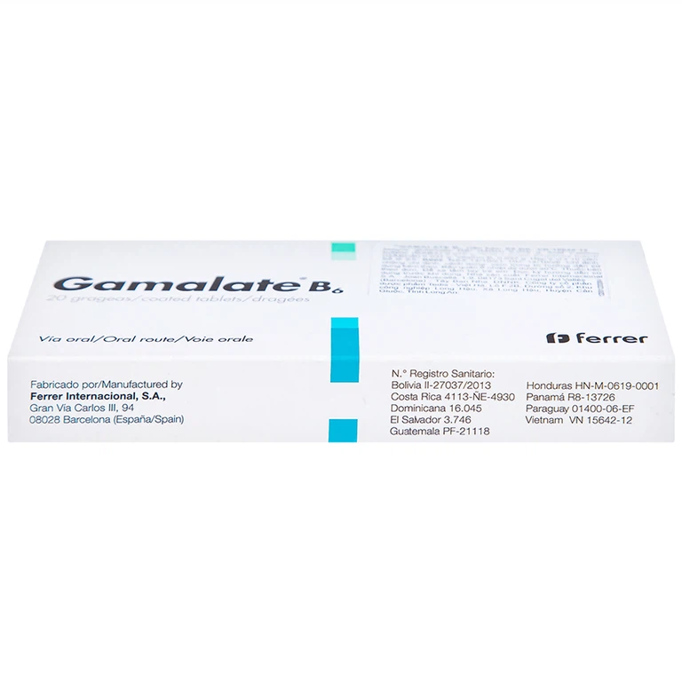Thuốc Gamalate B6 Ferrer điều trị suy nhược thần kinh chức năng (2 vỉ x 10 viên)
