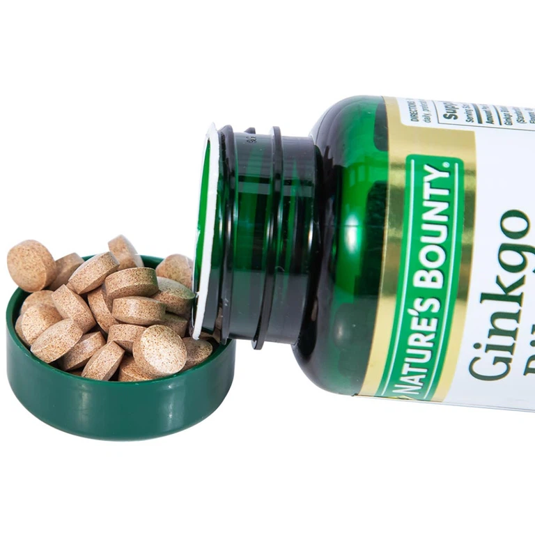 Viên uống Ginkgo Biloba 60mg Nature's Bounty hỗ trợ tăng cường tuần hoàn não (60 viên)