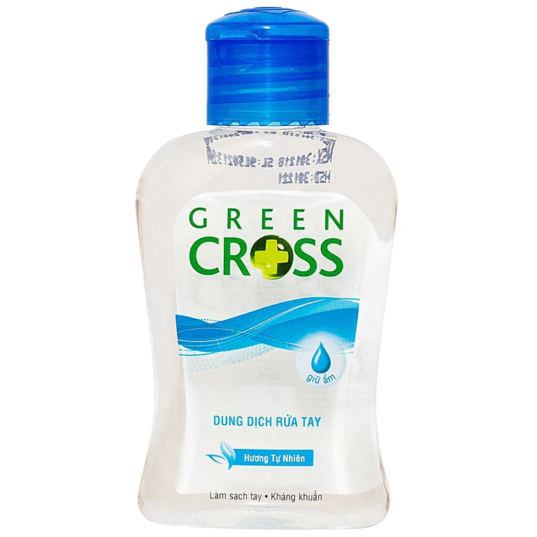 Dung dịch rửa tay Green Cross hương tự nhiên làm sạch tay, kháng khuẩn (100ml)