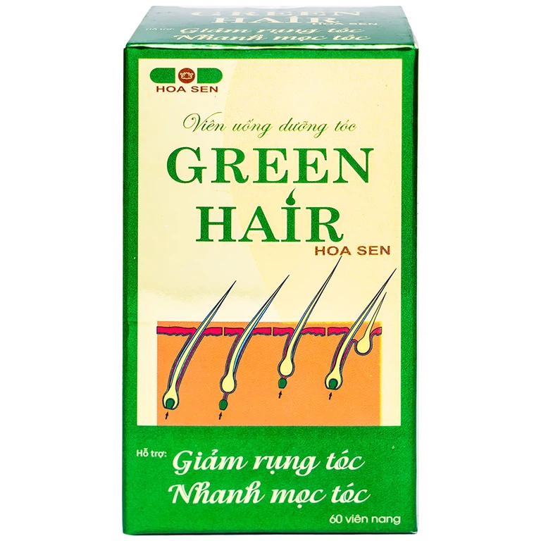 Viên uống Green Hair Hoa Sen bổ huyết, bổ sung dưỡng chất nuôi dưỡng tóc (60 viên)
