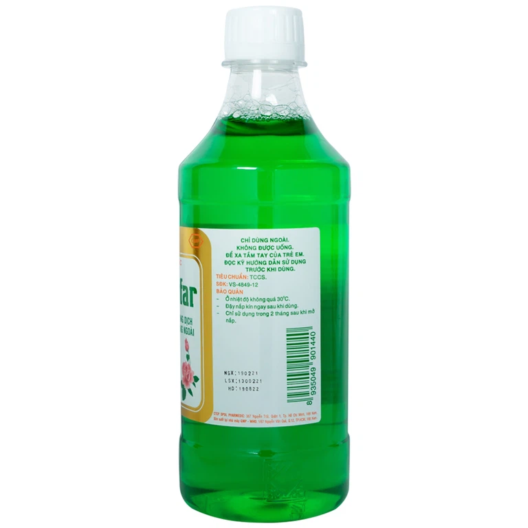 Dung dịch vệ sinh Gynofar Pharmedic điều trị ngứa âm hộ, viêm âm đạo, huyết trắng (500ml)