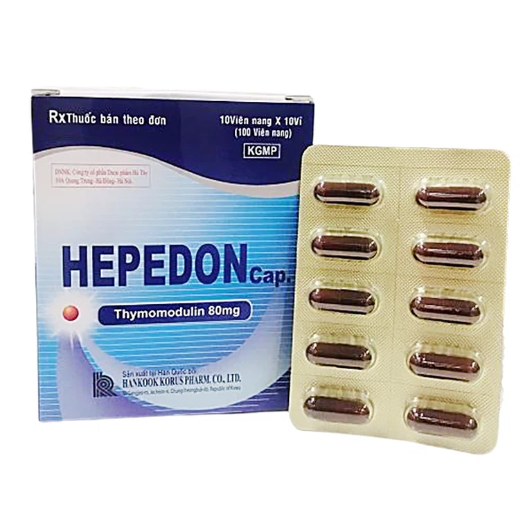 Thuốc Hepedon 80mg Hankook hỗ trợ tăng cường sức đề kháng của cơ thể (10 vỉ x 10 viên)