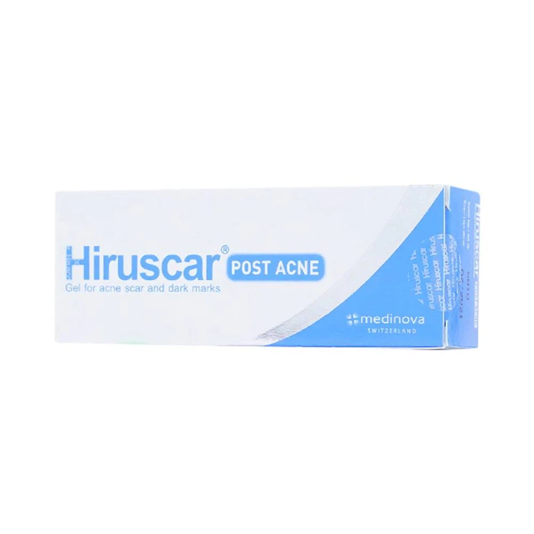 Gel làm mờ sẹo mụn và thâm mụn Hiruscar Post Acne (5g)