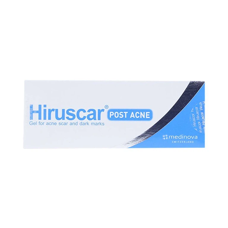 Gel làm mờ sẹo mụn và thâm mụn Hiruscar Post Acne (5g)