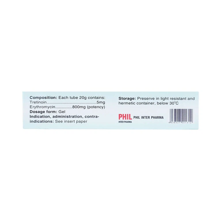 Gel bôi da Hiteen Phil điều trị mụn trứng cá dạng vi u nang hoặc kèm viêm, mụn trứng cá mủ sần (20g)