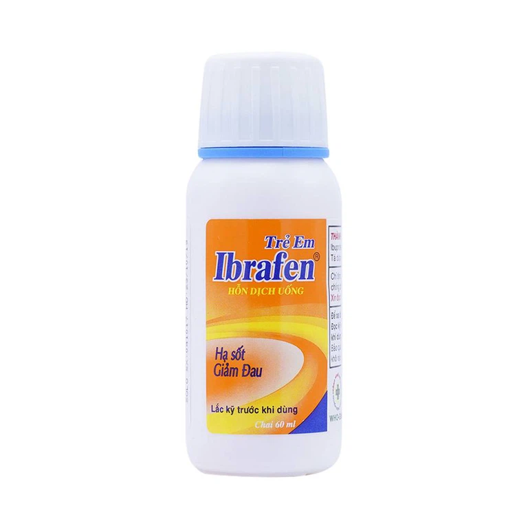 Thuốc Ibrafen OPV điều trị đau đầu, giảm sốt cho trẻ (60ml)