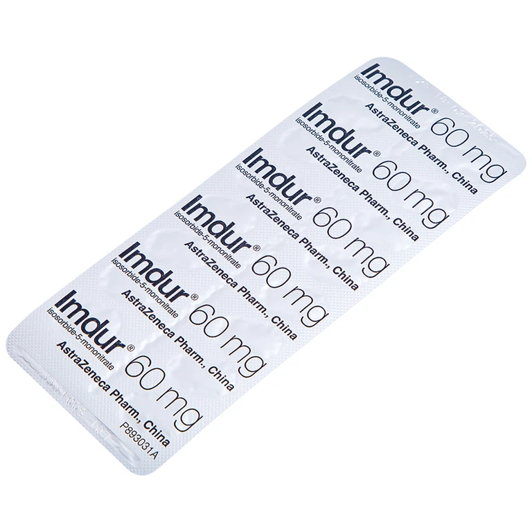 Thuốc Imdur 60mg AstraZeneca điều trị dự phòng đau thắt ngực (2 vỉ x 15 viên)