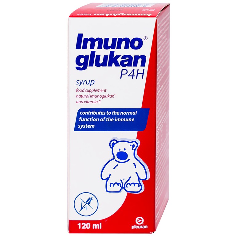 Siro Imunoglukan Pleuran hỗ trợ tăng sức đề kháng, giảm viêm mũi, viêm họng, viêm phế quản (120ml)