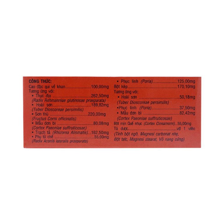Thuốc Kidneycap OPC bát vị, bổ thận dương dùng cho người váng đầu, ù tai (5 vỉ x 10 viên)
