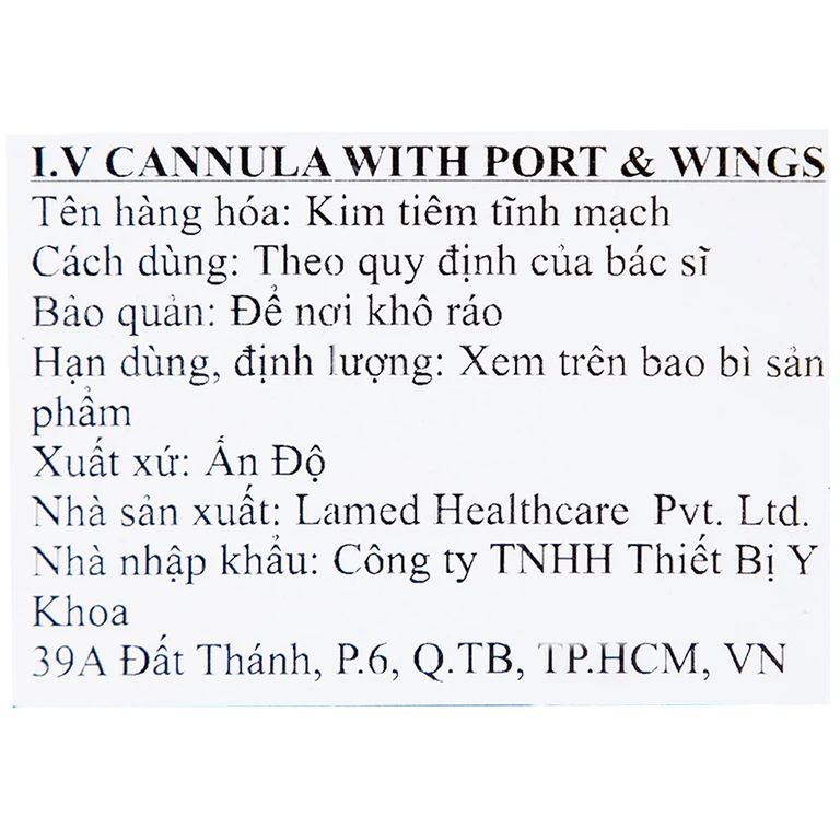 Kim tiêm tĩnh mạch 22g/25mm Primaflon Lamed hạn chế lệch vỡ vein khi dẫn truyền dịch (100 cây)