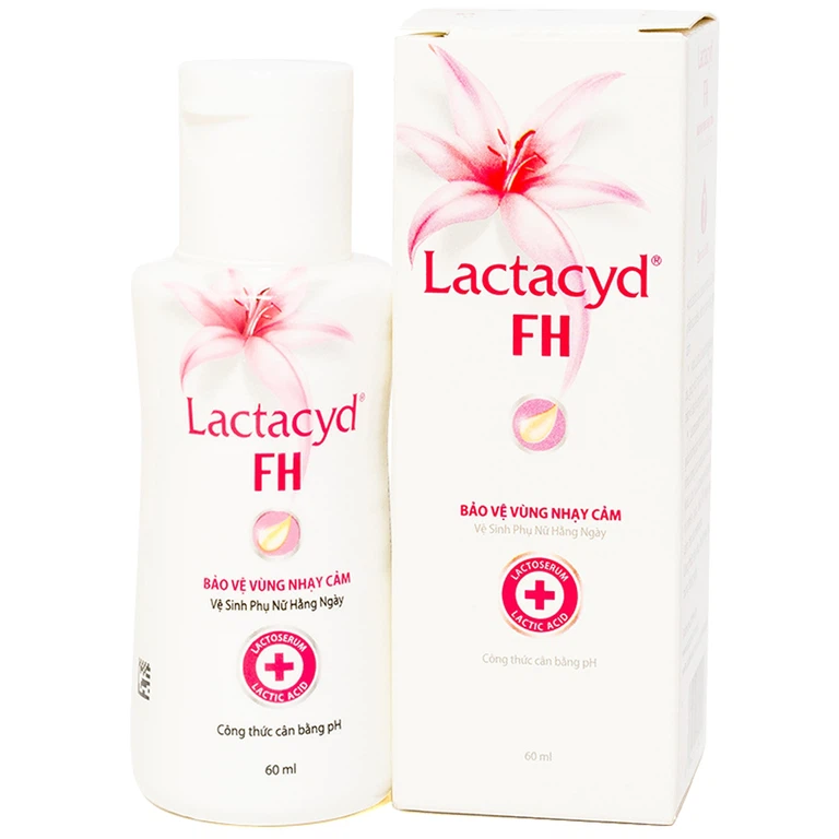 Dung dịch vệ sinh phụ nữ Lactacyd FH hỗ trợ làm sạch nhẹ nhàng vùng kín, ngăn nhiễm khuẩn (60ml)