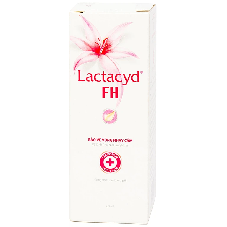 Dung dịch vệ sinh phụ nữ Lactacyd FH hỗ trợ làm sạch nhẹ nhàng vùng kín, ngăn nhiễm khuẩn (60ml)