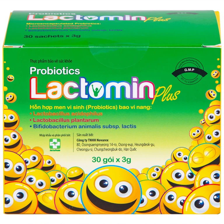 Cốm Probiotics Lactomin Plus Novarex bổ sung vi khuẩn có ích, giúp cân bằng hệ vi sinh đường ruột (30 gói)