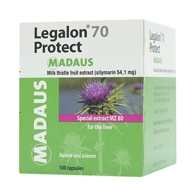 Viên nang Legalon 70 Madaus điều trị bệnh gan, nhiễm độc gan (10 vỉ x 10 viên)
