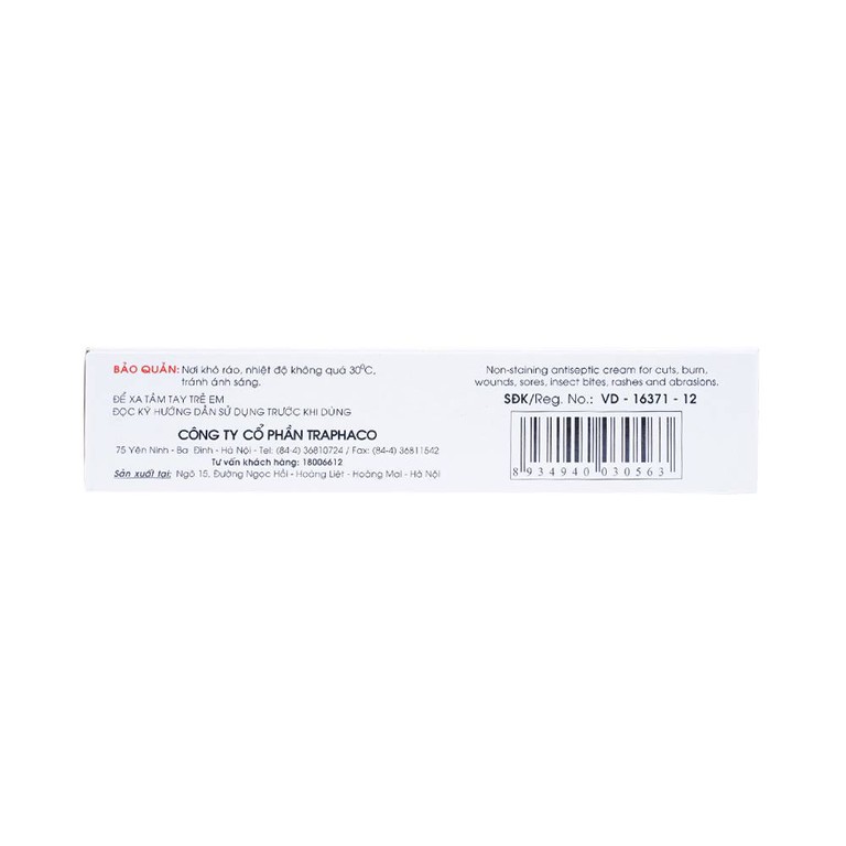 Kem bôi da Levigatus Traphaco điều trị mụn trứng cá, mụn mủ, vết thương nông, trầy da (20g)