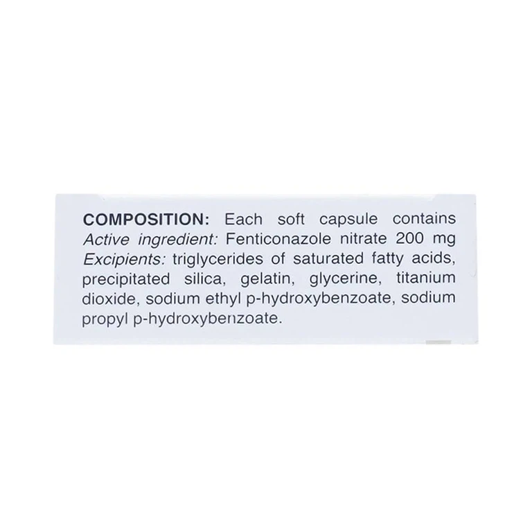 Viên đặt âm đạo Lomexin 200mg điều trị nhiễm nấm Candida âm hộ - âm đạo (1 vỉ x 6 viên)