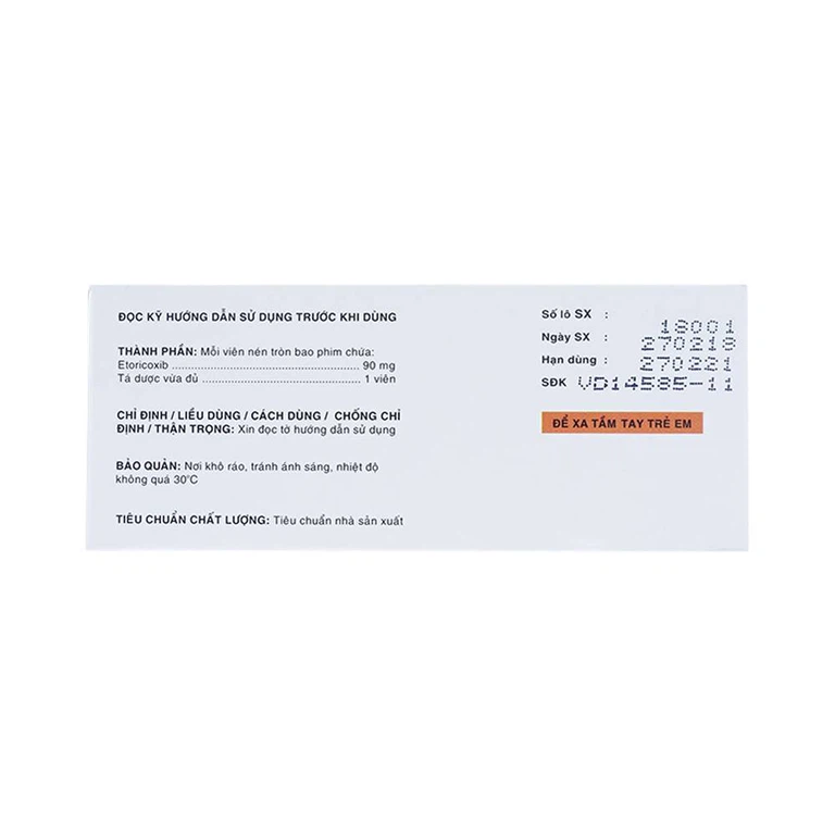 Thuốc Magrax 90mg DaviPharm điều trị viêm đa khớp dạng thấp (10 vỉ x 10 viên)