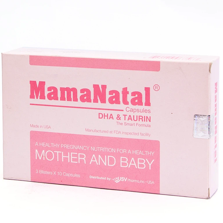 Viên uống MamaNatal bổ sung dinh dưỡng cho phụ nữ mang thai (3 vỉ x 10 viên)