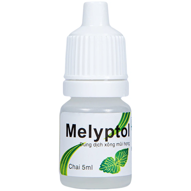 Dung dịch xông mũi họng Melyptol Dược 3-2 điều trị hỗ trợ sát khuẩn, giảm đau đường hô hấp (5ml)