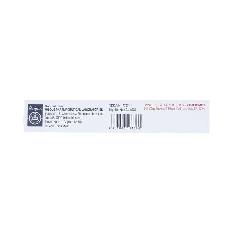 Gel bôi nha khoa Metrogyl Denta Unique Pharma điều trị các bệnh nha chu mãn tính (20g)