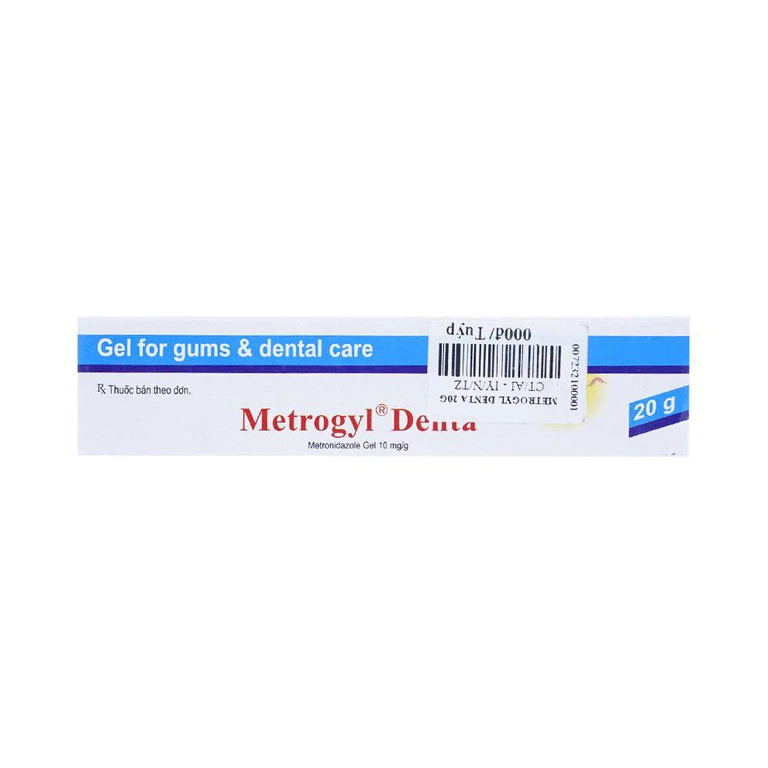 Gel bôi nha khoa Metrogyl Denta Unique Pharma điều trị các bệnh nha chu mãn tính (20g)