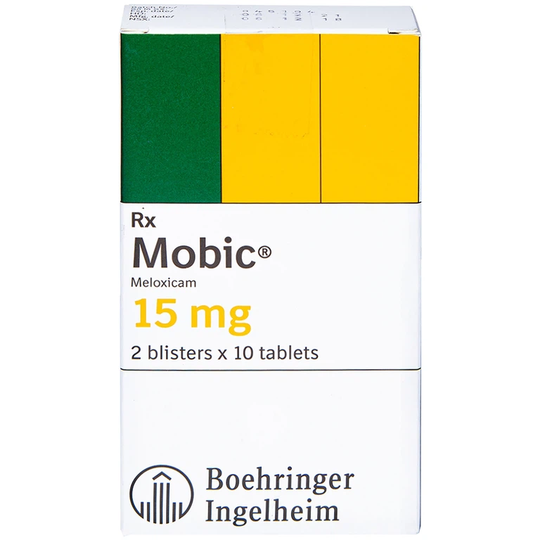 Thuốc Mobic 15mg Boehringer điều trị viêm xương khớp (10 vỉ x 2 viên)