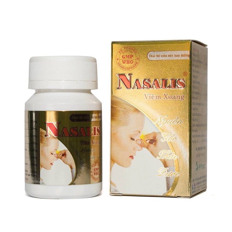 Viên uống Nasalis PP.Pharco hỗ trợ điều trị viêm xoang mũi mãn tính, viêm đa xoang (60 viên)