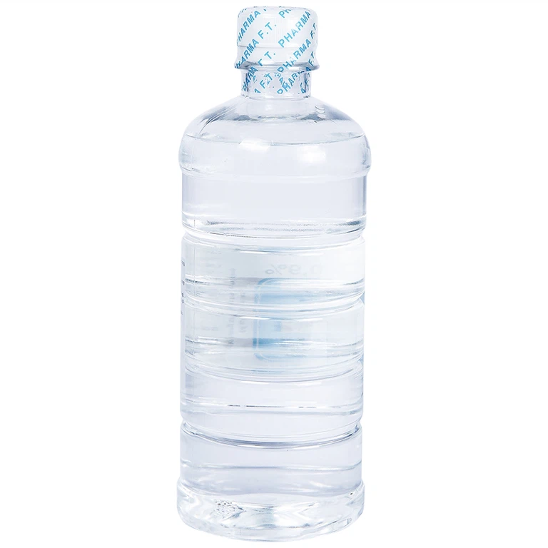 Dung dịch vô trùng Natri Clorid 0,9% Dược 3-2 rửa vết thương hở và kín, súc miệng (500ml)