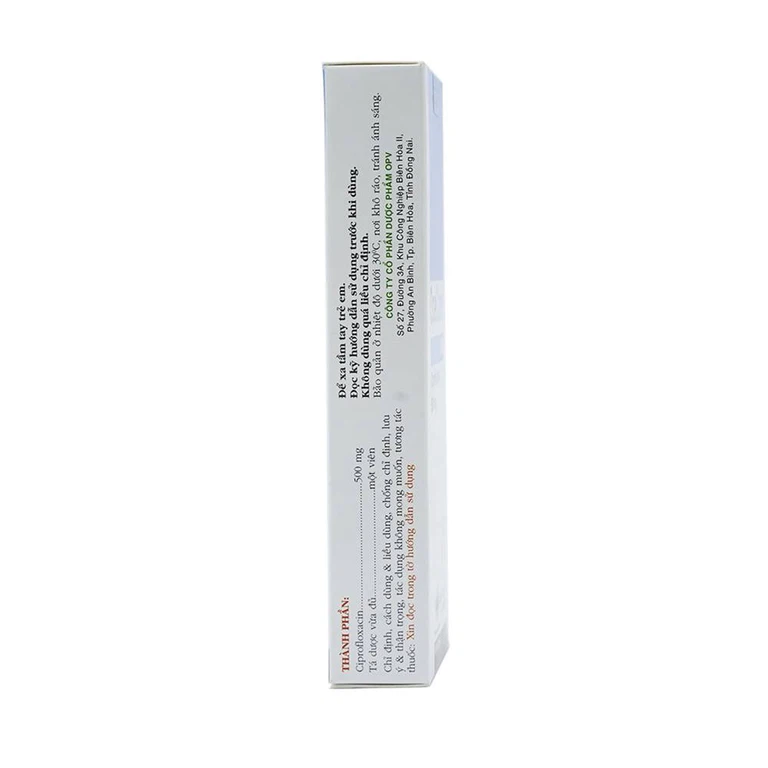 Thuốc OpeCipro 500 OPV điều trị nhiều loại nhiễm khuẩn (2 vỉ x 7 viên) 