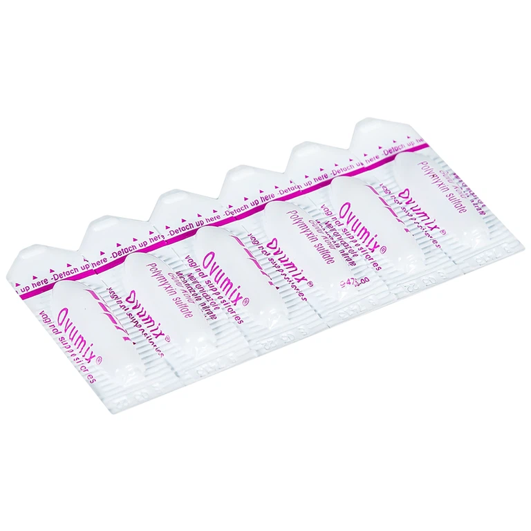 Viên đặt âm đạo Ovumix Elea điều trị viêm âm đạo, viêm rát âm đạo cổ tử cung (1 vỉ x 6 viên)