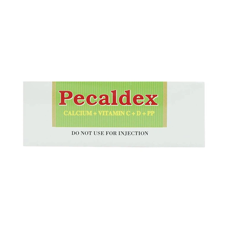 Dung dịch uống Pecaldex Nadyphar bổ sung canxi cho trẻ em chậm lớn (18 ống)