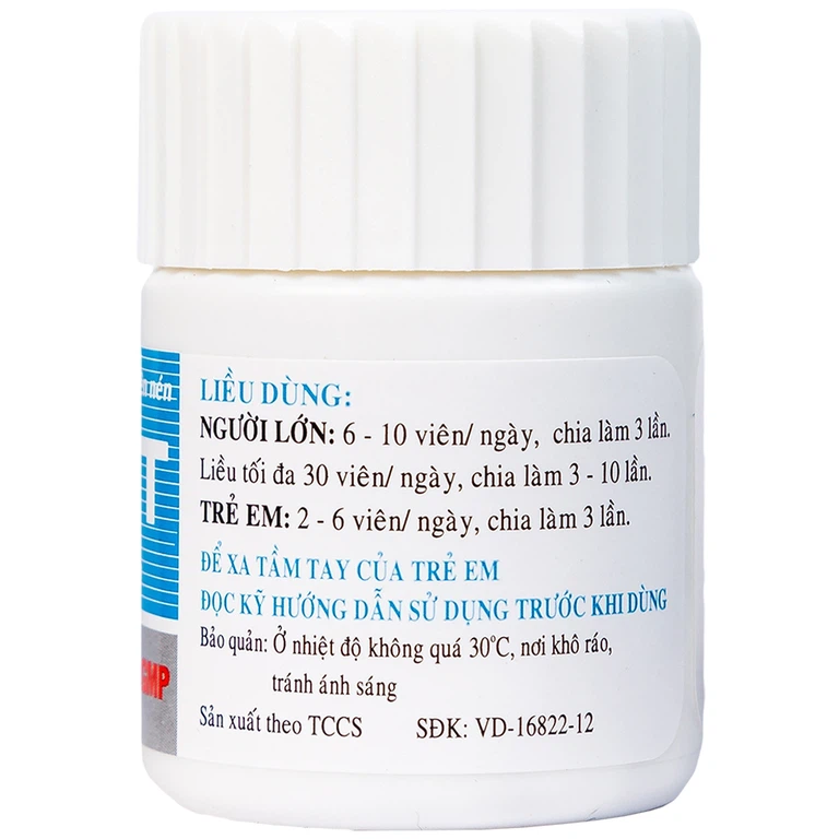 Viên nén Pepevit 50mg Nadyphar điều trị bệnh Pellagra (100 viên)