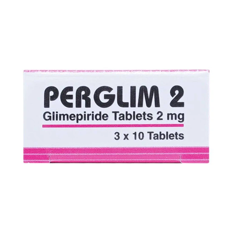 Viên nén Perglim 2 MEGA We care điều trị đái tháo đường típ 2 (3 vỉ x 10 viên)