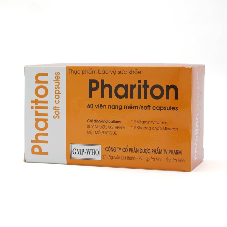 Viên uống Phariton TV.Pharm bổ sung vitamin và khoáng chất (6 vỉ x 10 viên)