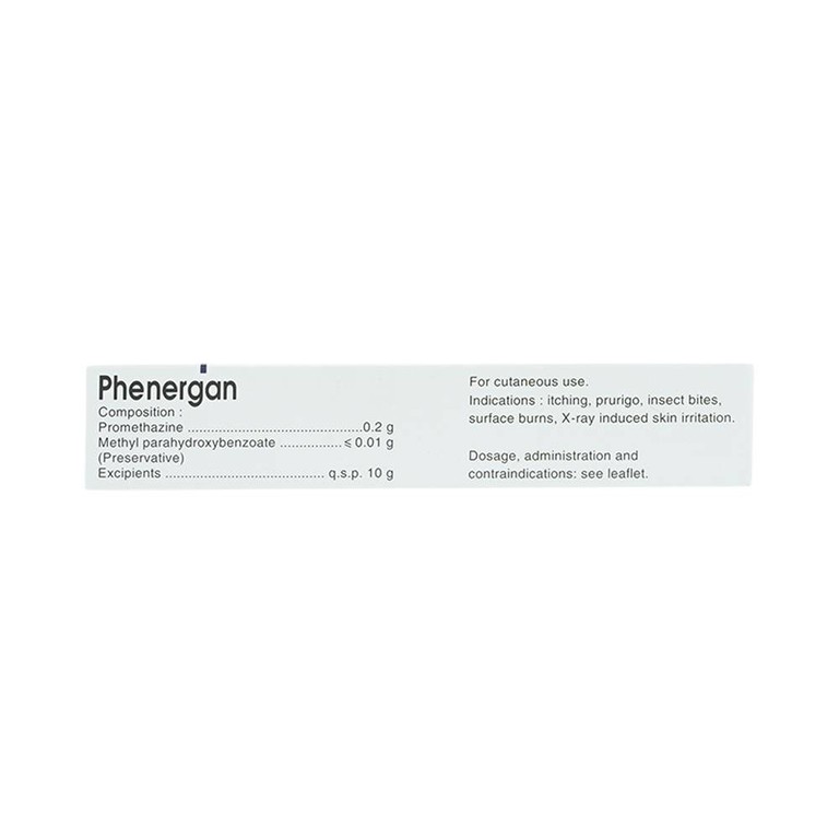 Kem bôi da Phenergan Sanofi điều trị ngứa, ngứa sẩn, côn trùng đốt (10g)