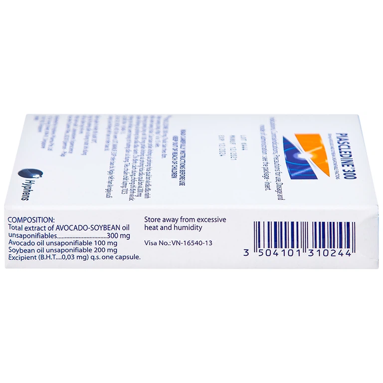 Viên nang cứng Piascledine 300 Hyphens điều trị viêm xương khớp hông và khớp gối (1 vỉ x 15 viên) 