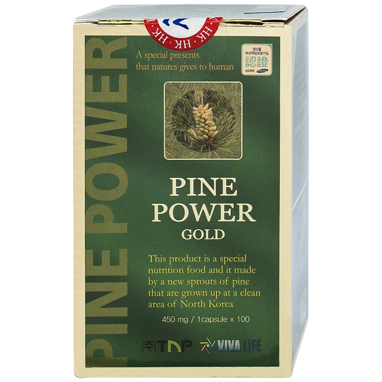 Viên uống Pine Power Gold giúp tăng tuần hoàn máu, thông huyết mạch (100 viên)