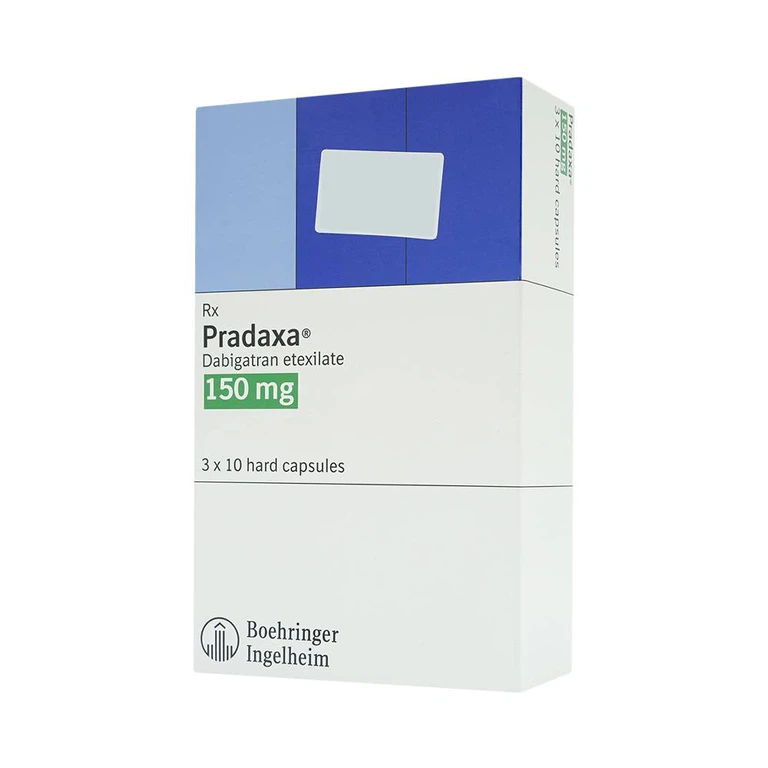 Viên nang cứng Pradaxa 150mg Boehringer phòng ngừa tai biến, đột quỵ (3 vỉ x 10 viên)