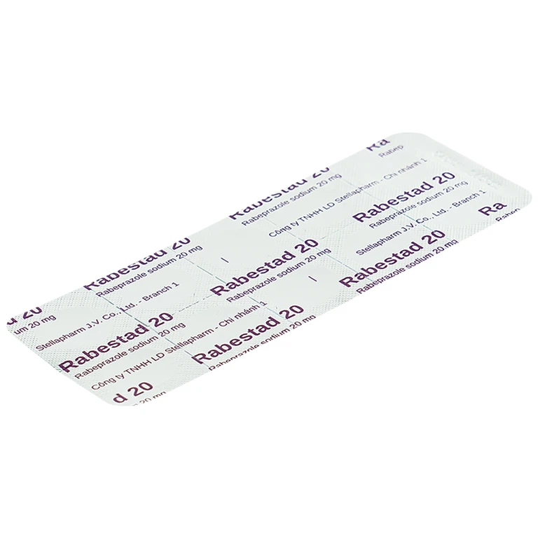 Thuốc Rabestad 20 Stella điều trị trào ngược dạ dày, thực quản (3 vỉ x 10 viên)