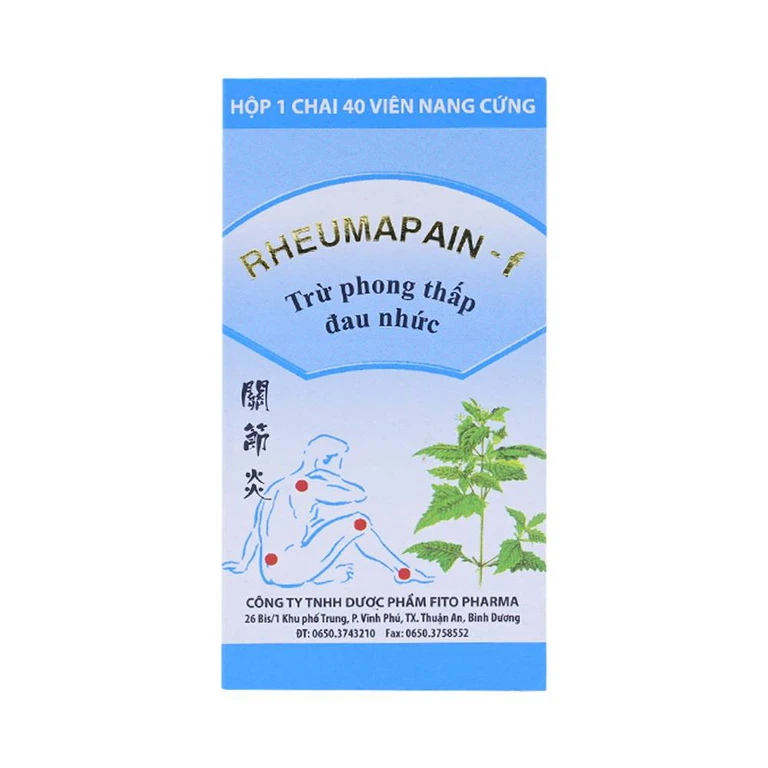 Thuốc Rheumapain-f Fito điều trị phong thấp, đau nhức (40 viên)