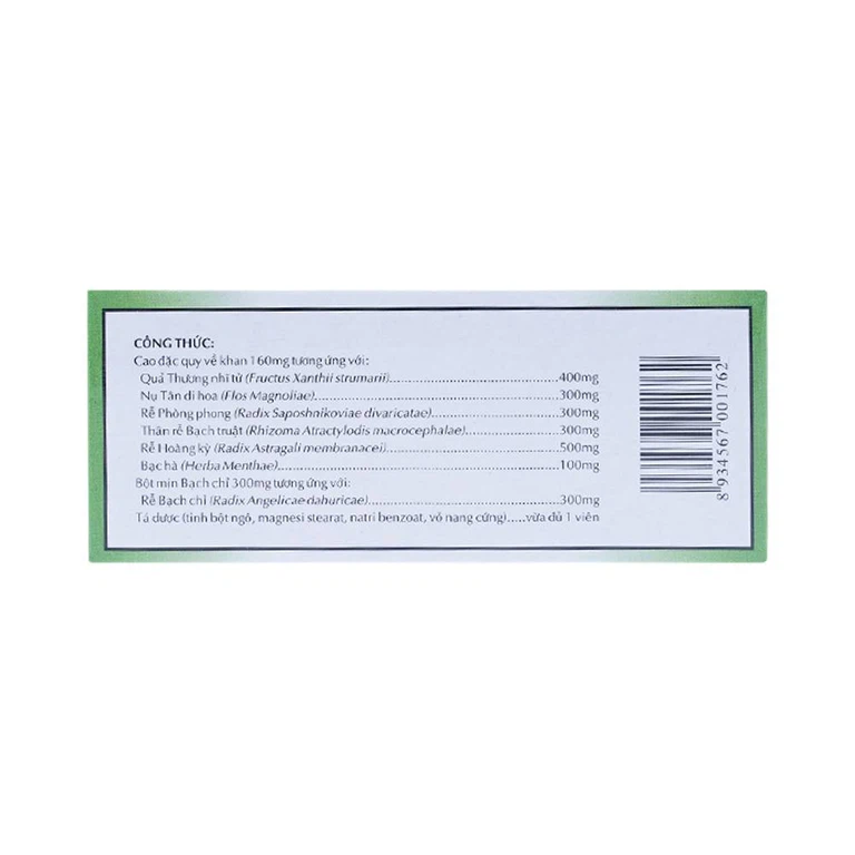 Thuốc Rhinassin-OPC điều trị viêm xoang, viêm mũi dị ứng (5 vỉ x 10 viên)