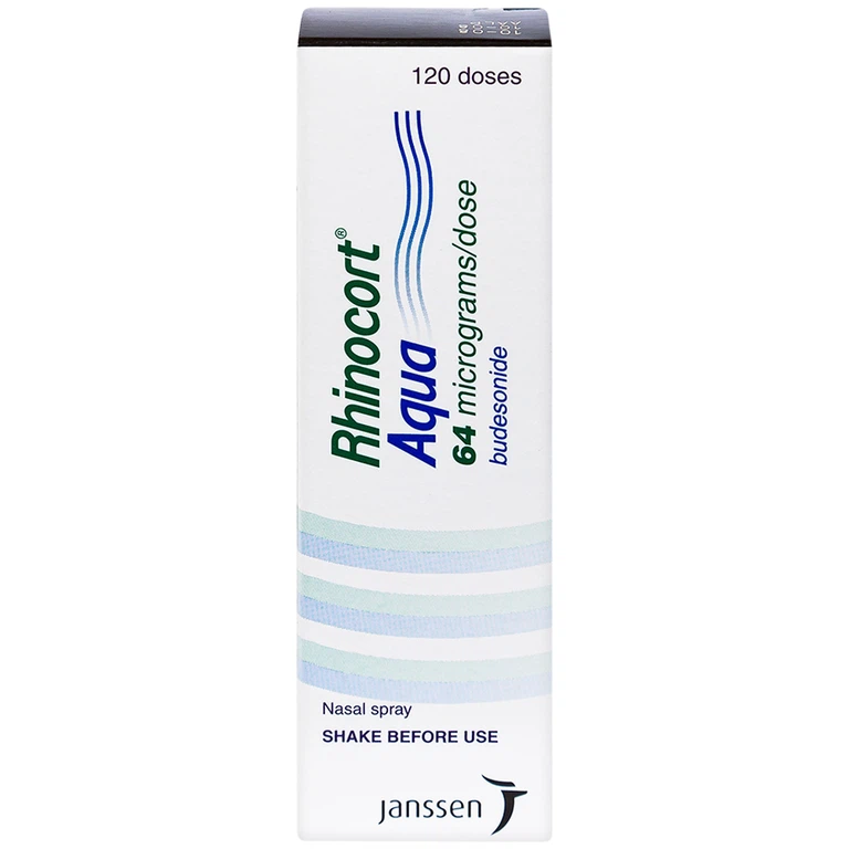 Hỗn dịch xịt mũi Rhinocort Aqua 64mcg/liều AstraZeneca điều trị viêm mũi dị ứng (120 liều)