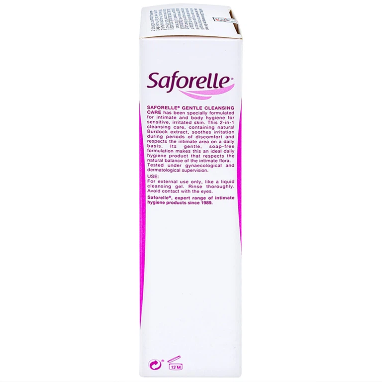Gel rửa dịu nhẹ Saforelle Soin Lavant Doux vệ sinh cơ quan sinh dục ngoài và cơ thể cho da nhạy cảm (250ml)