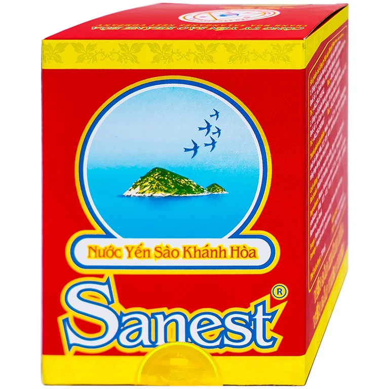 Nước Yến Sào 7,5% Khánh Hòa Sanest có đường, phục hồi sức khỏe (Hộp 70ml)