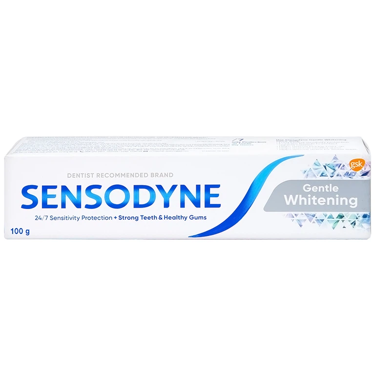 Kem đánh răng Sensodyne Gentle Whitening làm trắng răng tự nhiên, bảo vệ răng ê buốt mỗi ngày (100g)