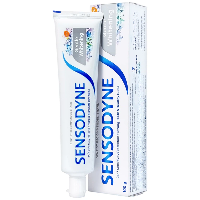 Kem đánh răng Sensodyne Gentle Whitening làm trắng răng tự nhiên, bảo vệ răng ê buốt mỗi ngày (100g)