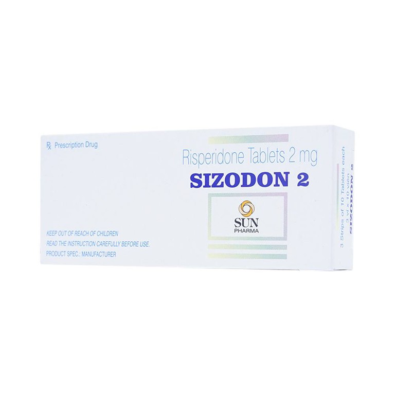 Thuốc Sizodon 2 Sunplay điều trị bệnh tâm thần phân liệt (3 vỉ x 10 viên)